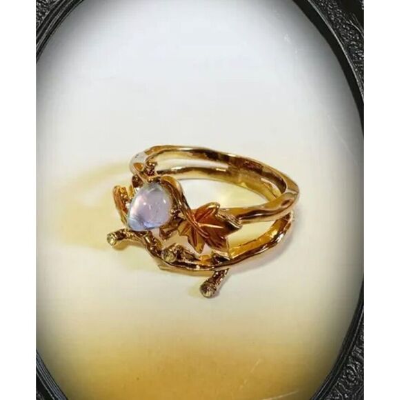 NIB - East Sweet Baby Natural Stone Hammered Copper Ring - Size 7 - Picture 4 of 6